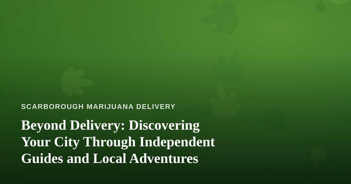 Beyond Delivery: Discovering Your City Through Independent Guides and Local Adventures