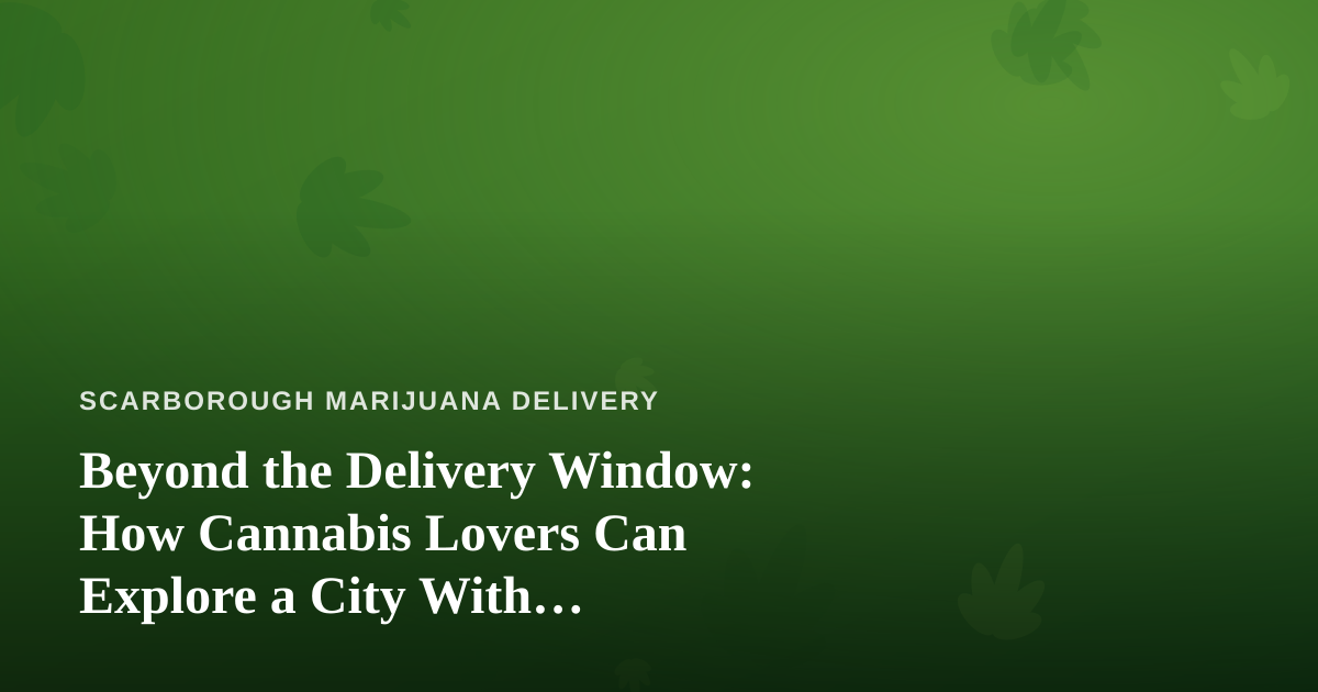 Beyond the Delivery Window: How Cannabis Lovers Can Explore a City With Independent Guides